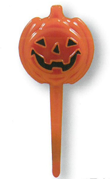 画像1: ハロウィン用　ピック　プラスティックパンプキンピック　HWP-001　200本入 (1)