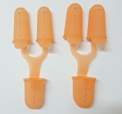 画像1: シリコーン製　指サック　オレンジ(大)