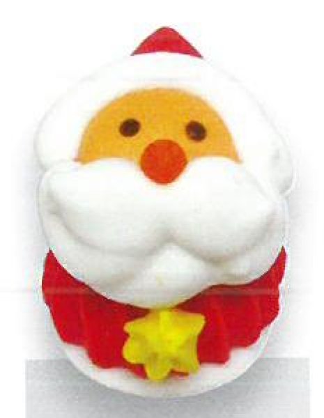 画像1: クリスマス用ケーキ飾り　トクトクプリーツサンタ　KXT-０７２　（メレンゲオーナメント）　48個入　■代引不可商品■ (1)