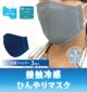 接触冷感 ひんやりマスク　熱中症対策に！　BFE99%カットフィルター3枚入り　【グレー】