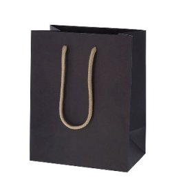 画像1: 手提げバッグ　紙袋カラーチャームバッグ２０－１２　インディゴ　10枚入/袋　No005330107
