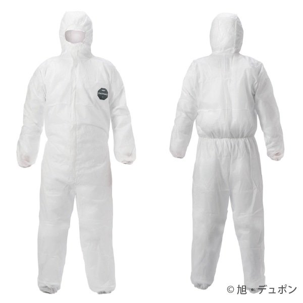 画像2: 使い捨てつなぎ服　デュポン(TM)プロシールド(r)10 続服 ホワイト (2)