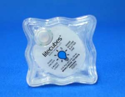 画像1: LED 光る氷24個 ライトキューブ LITECUBES ボタンタイプ・レッド・オレンジ　1ケース売り