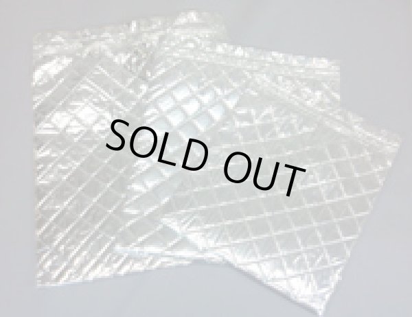 画像1: 【大量の発注のみご対応。】格安保冷袋の販売・クーラーバッグ　MCQシリーズ　平袋チャック付きで保冷効果UP　Sサイズ　銀色　 (1)