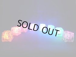 画像1: LED　光る氷 ライトキューブ LITECUBES ボタンタイプ・ブルー・グリーン・ホワイト・パープル・マルチ　1個売り