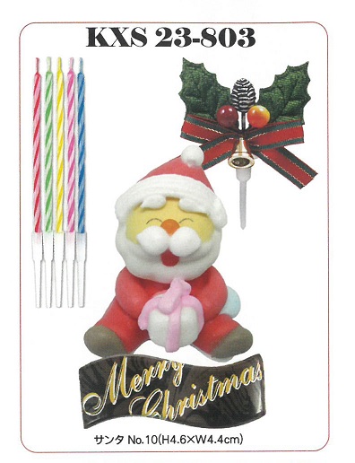 クリスマス用サンタケーキ飾り　デコレーションケーキ飾りセット（８０組） KXS25-803