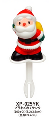 フォークピック・サンタクロース　XP-025YK　プラわくわくサンタ　100個入