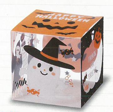 画像: 焼き菓子入れに！ハロウィン用ケース「ピュアケース」　100ｘ100ｘH100ｍｍ　100個入/cs　　No.15105405